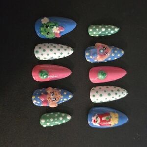 shopkin press on nails, Dm me for custom sizing